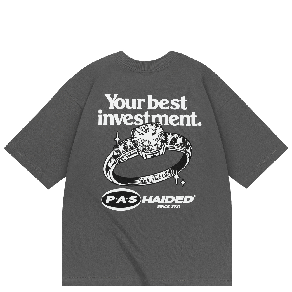 Футболка Haided INVESTMENT RLXD HW TEE iron.grey