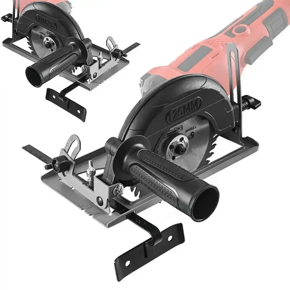 Мини циркулярная насадка. Адаптер для УШМ. Пильная насадка. Станина под циркулярку правша