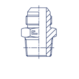 Штуцер FC JIC 1/2 - NPTF 1/4