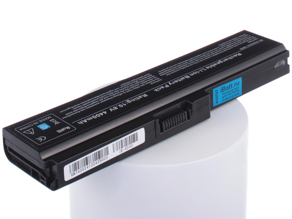 Аккумулятор iBatt 4400mAh, для Satellite Pro C650-18D C650D U400-17T U400-218 C660-1TD L750-10X L755-14L P750-10R