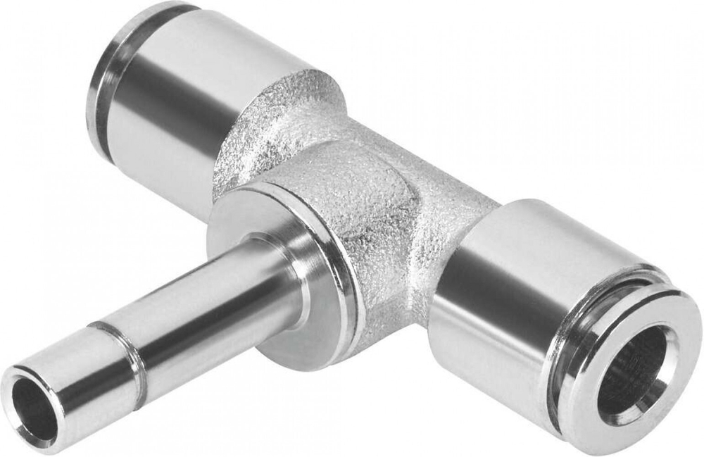 Тройник цанговый со втулкой Festo NPQM-T-Q6-S6-P10 (комплект 10 шт)