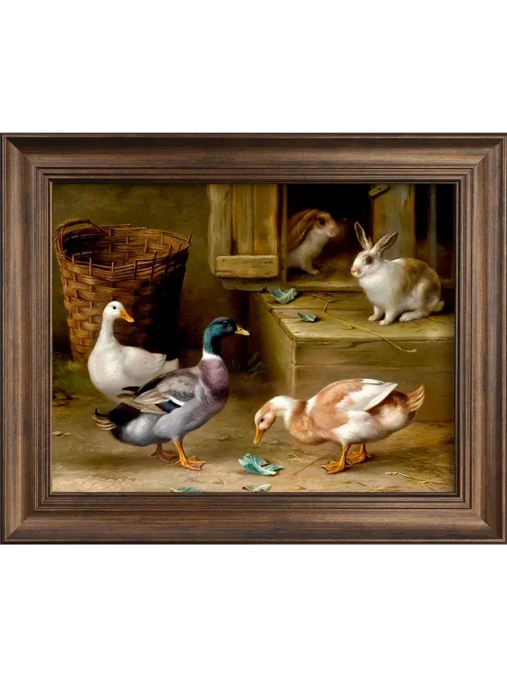 Картина интерьерная на холсте в раме 25*31 см