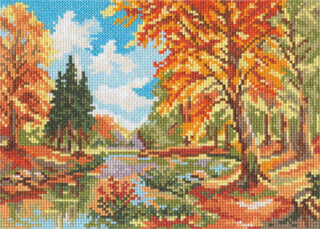 "Сентябрь в лесу"-3-06 вышивка