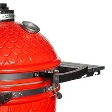 Керамический угольный гриль DinoEgg Classic Red, 46 см, с ножками и столиками