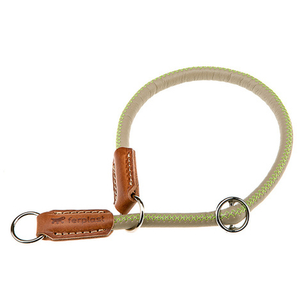 Ошейник-удавка Ferplast DERBY CS10/50 эко-кожа с нейлоновым шнуром сизо-серый