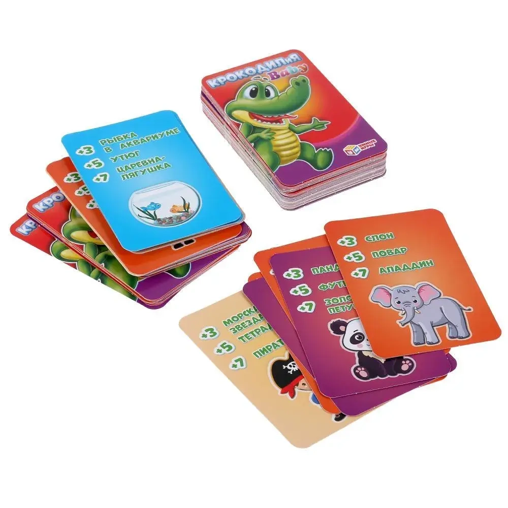Карточная игра Крокодилия baby 240 заданий