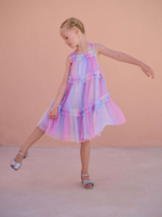 Платье для девочки Next AH9-925, Фиолетовый, Розовый