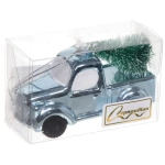 Ёлочная игрушка «Новогодний экспресс» 4*9*11 см, голубой