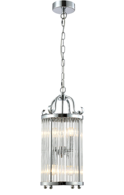 Светильник подвесной Crystal Lux TADEO SP4 D200 CHROME/TRANSPARENTE