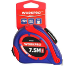 Рулетка пластмассовая WORKPRO 7.5 м (25фут), 25 мм, самоблокирующаяся WP261007
