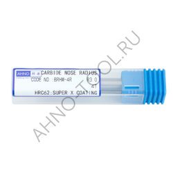 Фреза твердосплавная радиусная  12мм (L=75, l=30, хв=12) Z4 35° по закаленной стали BRHM-4R-D12.0R3.