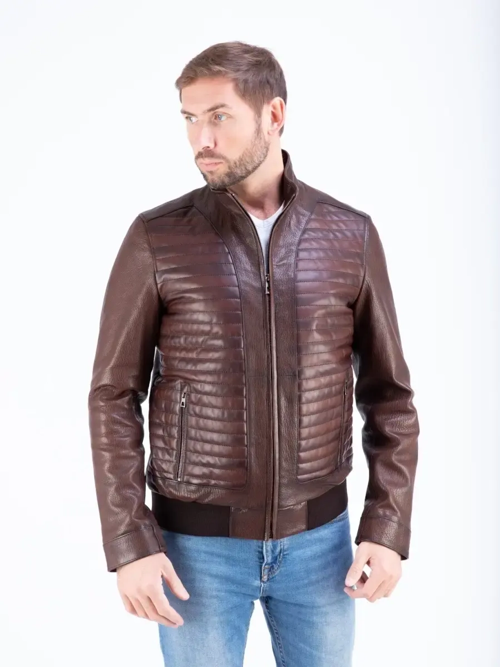 Куртка мужская  из натуральной  кожи