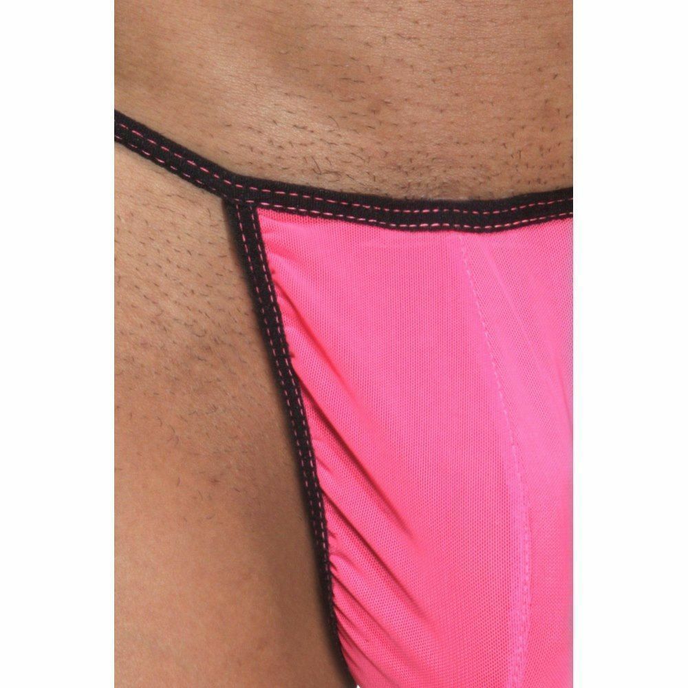 Мужские трусы стринги розовые Cosmos Colors NN01PS