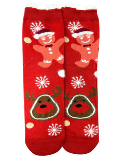 Носки НГ р.35-40 "New Year's magic" Пряник и Олень