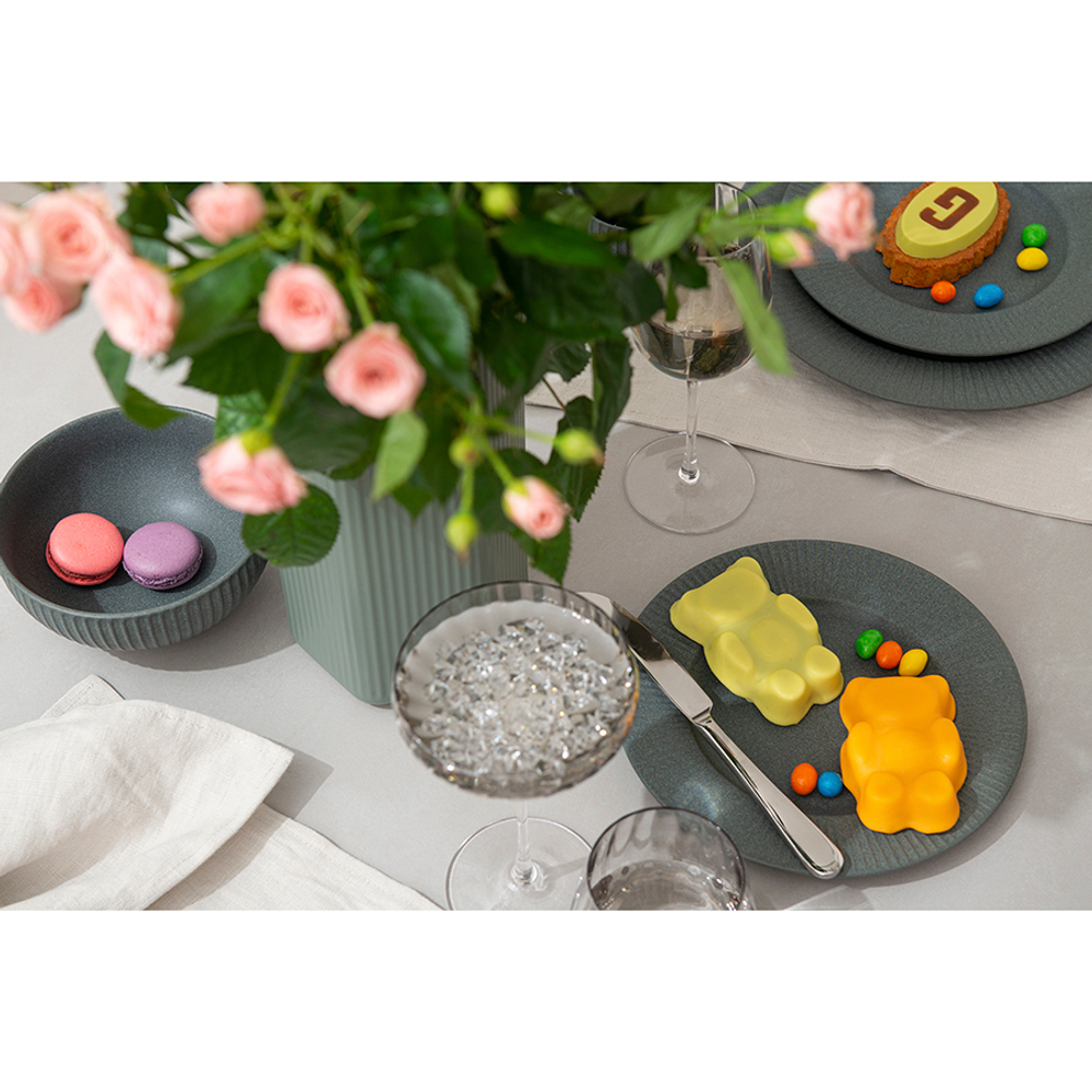 Набор салатников soft ripples, D15 см, серые, 2 шт.