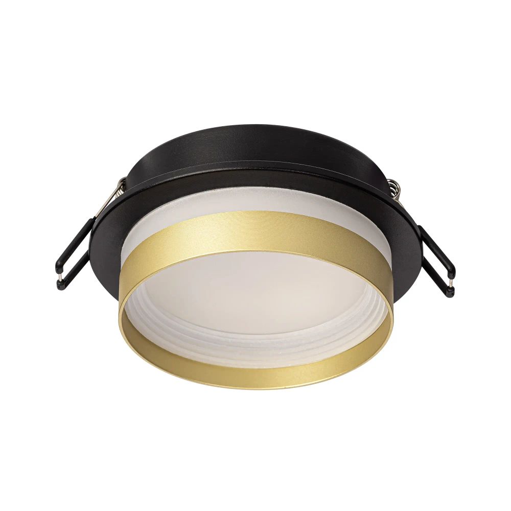 Citilux Hardy CL002D14 Встраиваемый светильник Чёрный+Золото