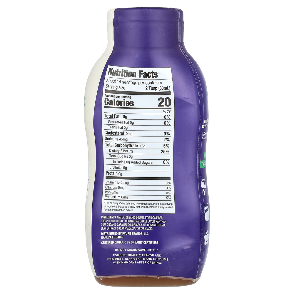 Pyure, органический сироп со вкусом карамели, без сахара, 414 мл (14 жидк. унций)