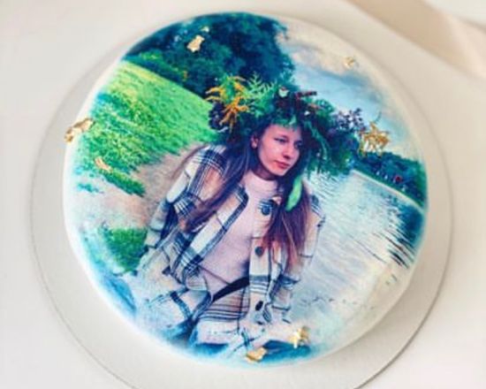 Муссовый торт с фотопечатью