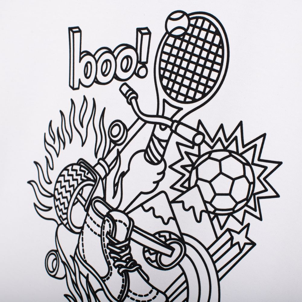 Футболка оверсайз с принтом "Спорт" подростковая