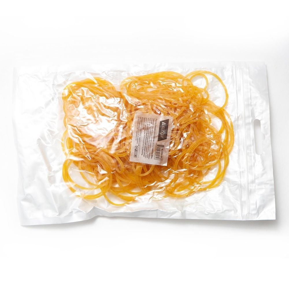 Резинки для денег банковские 38 мм, Alingar, 50 гр, каучуковые, зип - пакет, европодвес Резинки для денег банковские 38 мм, Alingar, 50 гр, каучуковые, зип - пакет, европодвес