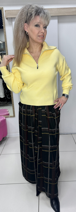 Джемпер-поло с воротником