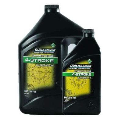 Моторное масло Quicksilver для стационарных лодочных моторов (4Т, 25w40, синт.) (4)