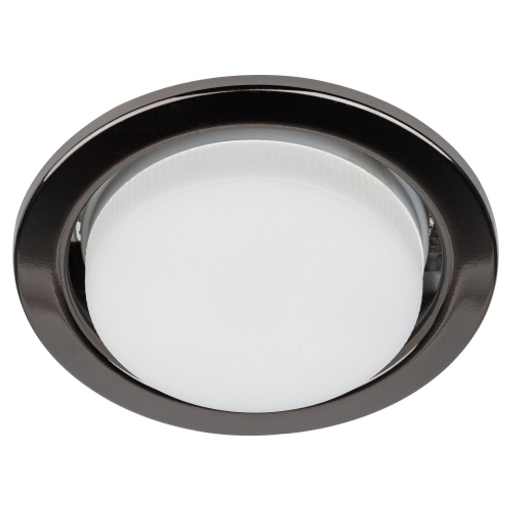 Светильник встраиваемый ЭРА KL35 BK /1 (к) под лампу GX53 черный термокольцо в комплекте | Встраиваемые светильники Для ламп GX53