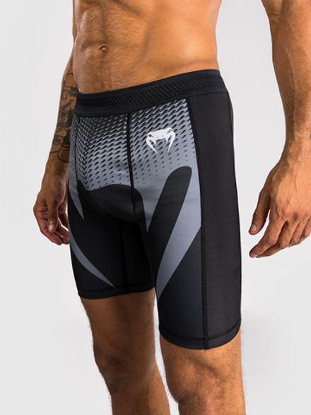 Шорты компрессионные Venum No Gi Black/Silver Grey