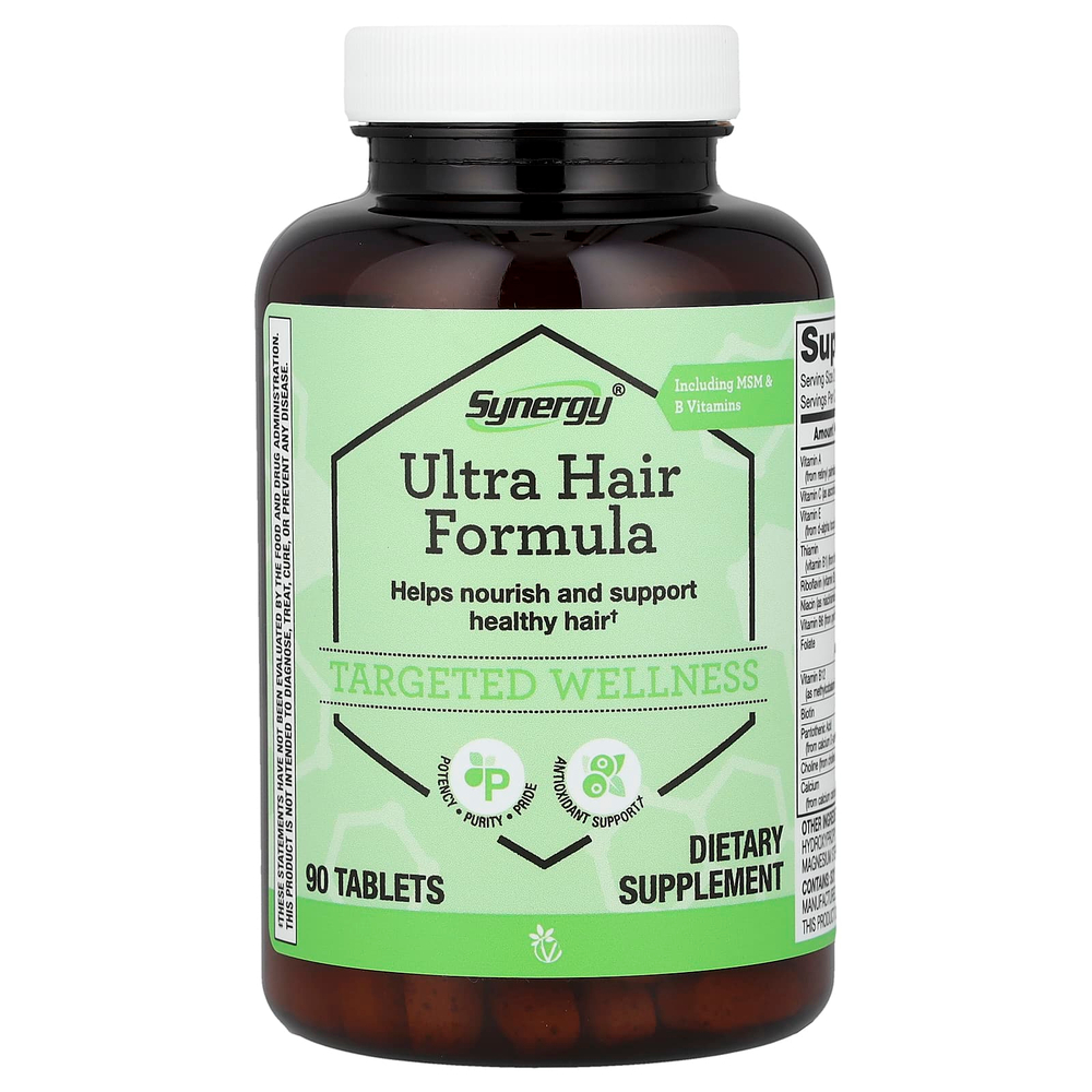 Vitacost, Synergy®, Ultra Hair Formula, 90 Tablets