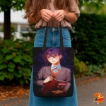 Сумка шоппер с принтом Doki Doki