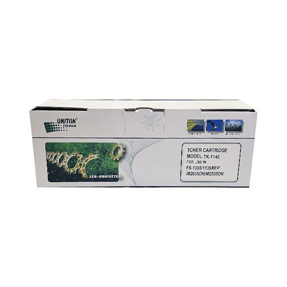 Тонер-картридж UNITON, аналог KYOCERA TK-1140 для FS-1035/FS-1135/M2035/M2535 (UED-01, TOMOEGAWA) Eco Protected