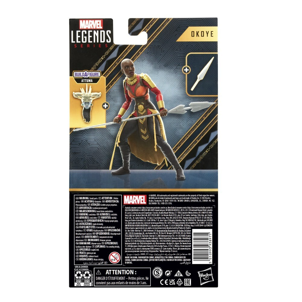 Hasbro Marvel Legends Black Panther Wakanda Forever - Фигурка Окойе 15 см F3677 / артикул   F3431 F3677  / GTIN 5010993938971