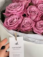 Букет из фиолетовых роз 17шт