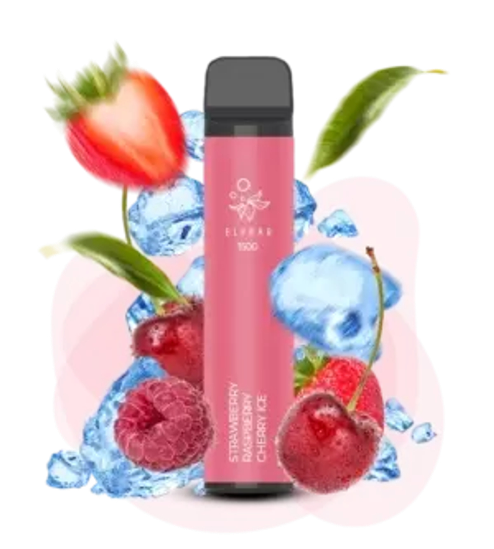 Elf Bar 1500 - Strawberry Raspberry Cherry Ice (5% nic)