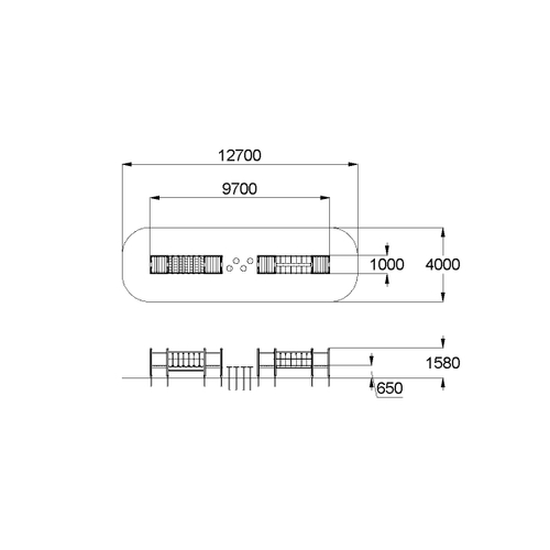Детский спортивный комплекс «Мостики с переправой»