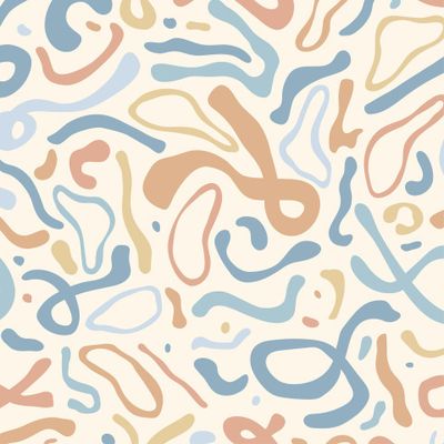 Абстрактный принт. Пастельный.