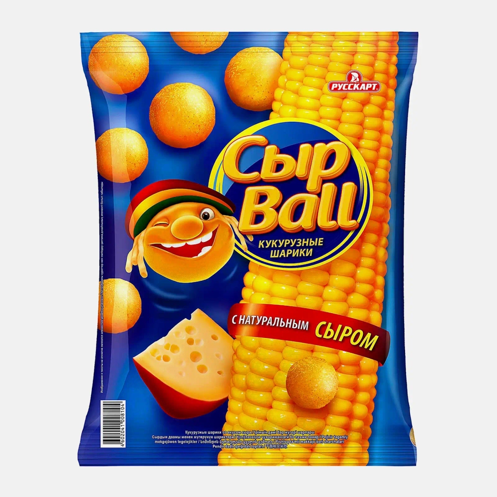 Шарики кукурузные СырBall со вкусом сыра 140г
