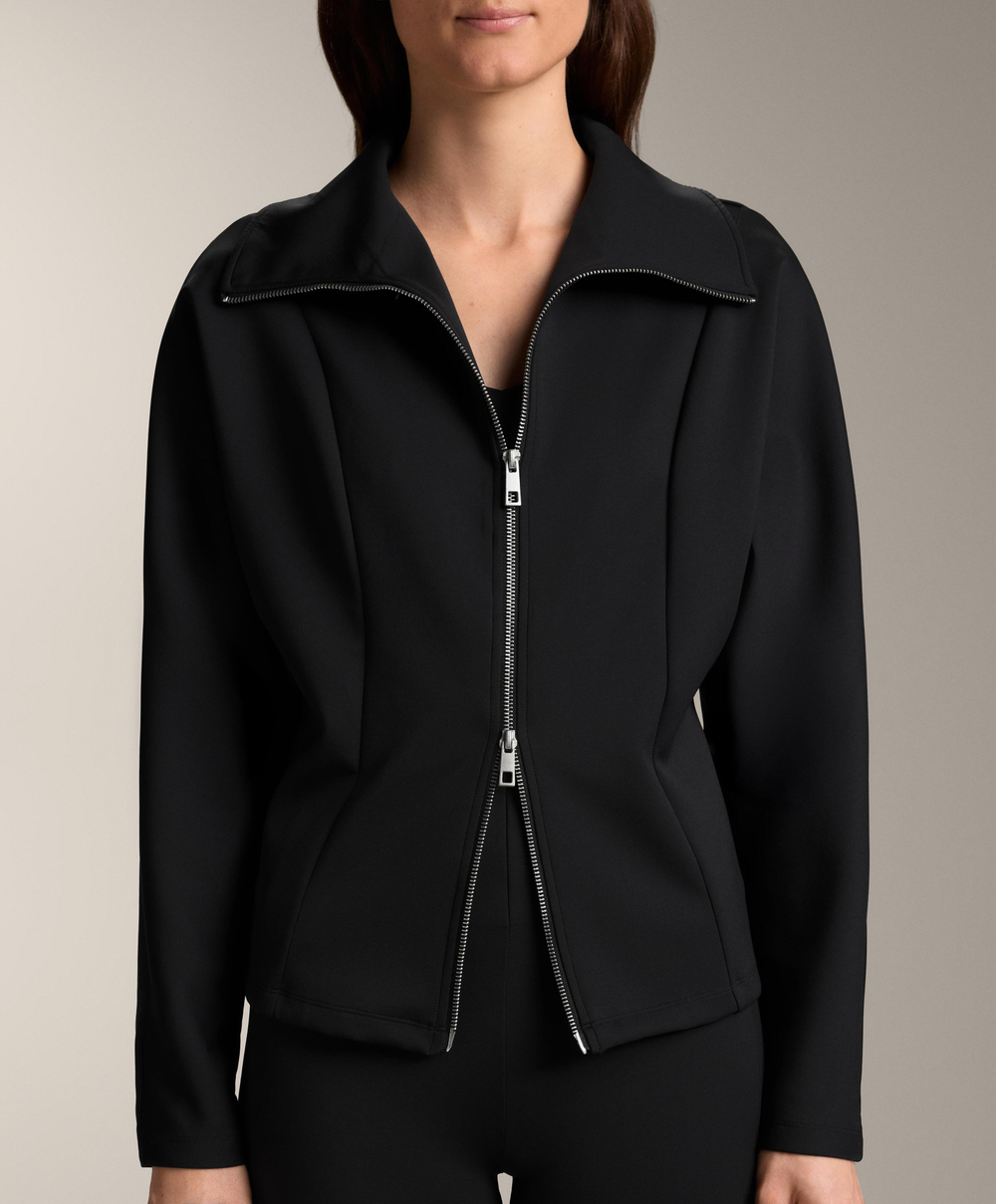 Oysho Куртка с двойной застежкой-молнией , черный