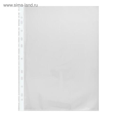 Файл-вкладыш А4, 60 мкм, BRAUBERG, плотные, глянцевый, вертикальный, 50 штук
