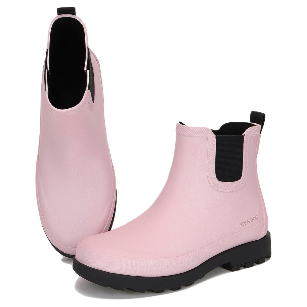 KOLON SPORT Waterproof And Wear resistant Comfortable And Breathable Rain Boots Women"s Pink