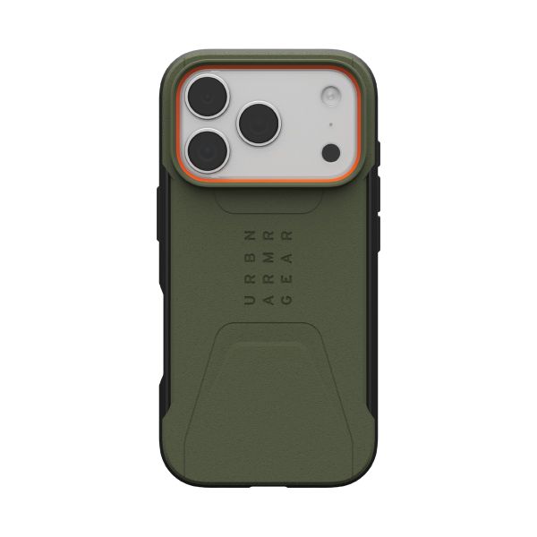 Чехол Uag Civilian Case для iPhone 17 Pro, Оливковый/Оранжевый | Olive/Orange