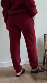 Брюки премиум утепленные для беременных, Винный