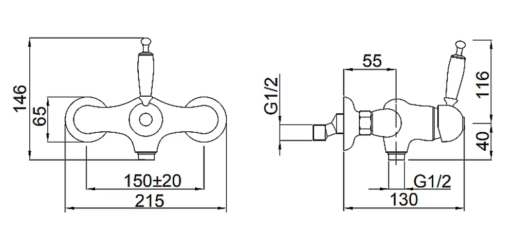 Смеситель для душа Migliore Oxford ML.OXF-6338.BI золото