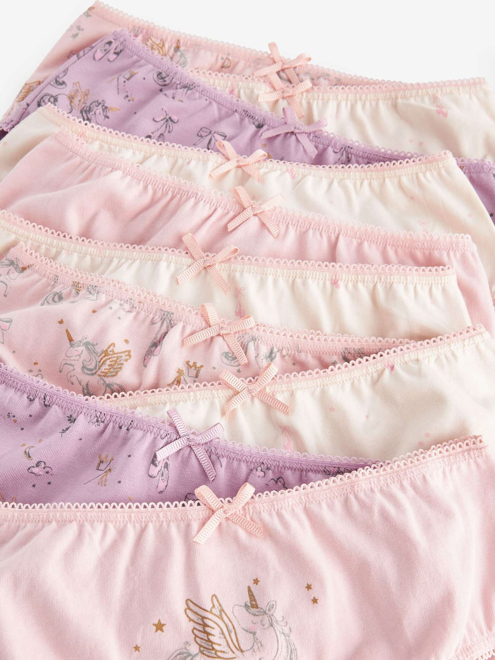 Трусы для девочки Next 261-882, 10 шт., Розовый, Сиреневый