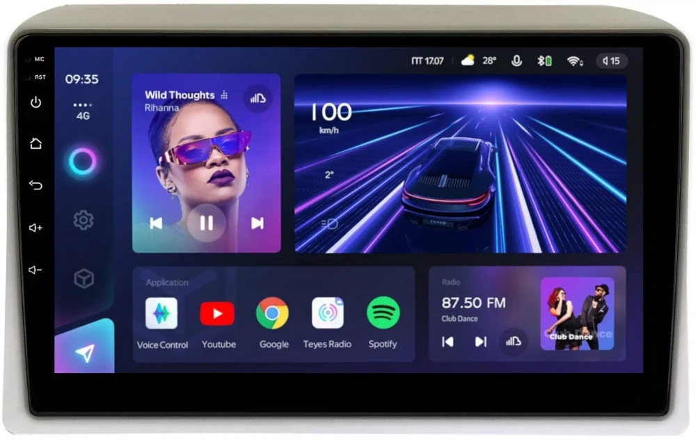 Магнитола для Nissan Serena C25 2005-2007 (рамка тип1 бежевая) - Teyes CC3 Android 10, ТОП процессор, 4/32 Гб, CarPlay, SIM-слот