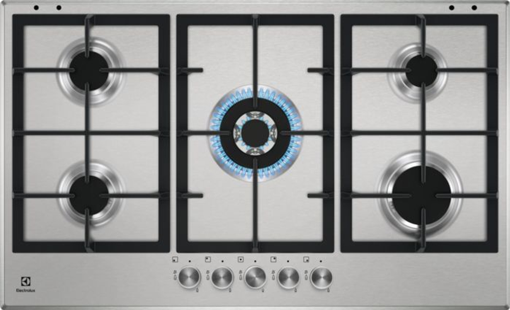 Встраиваемая газовая варочная панель Electrolux GPZ393SX