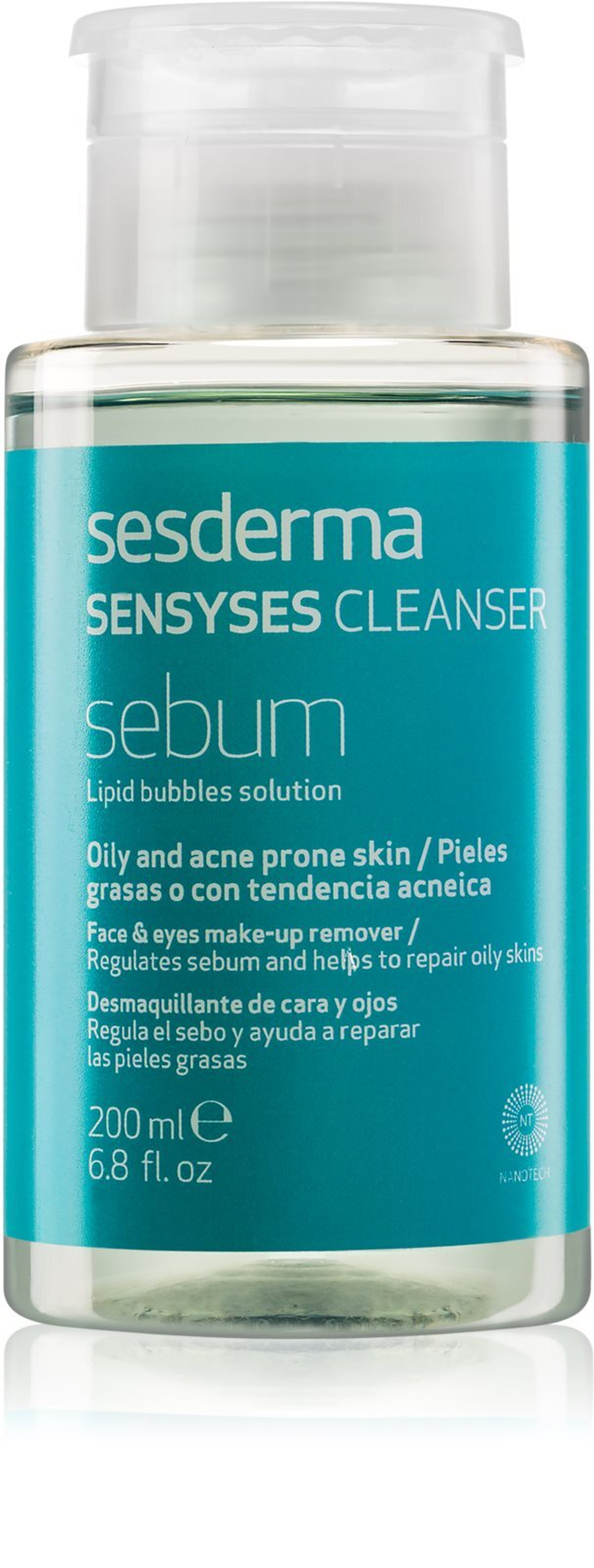 Sesderma Sensyses Cleanser Sebum - средство для снятия макияжа для жирной кожи /   200  ml  / GTIN 8429979414571