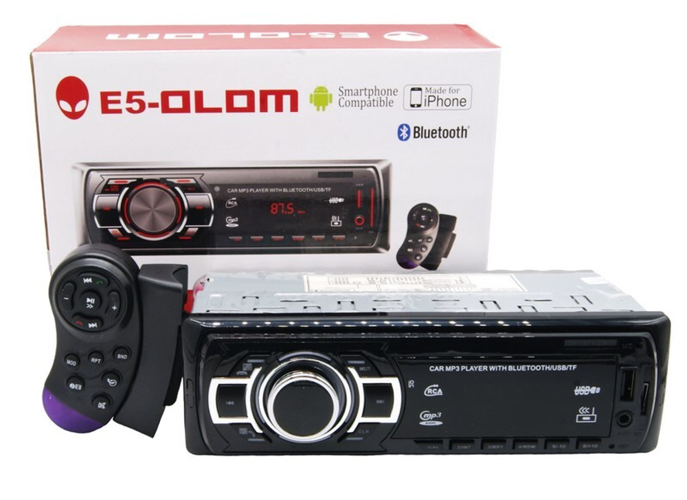 Автомагнитола E5-OLOM JSD-1403, Bluetooth+мультируль , usb, micro, aux, fm, пульт