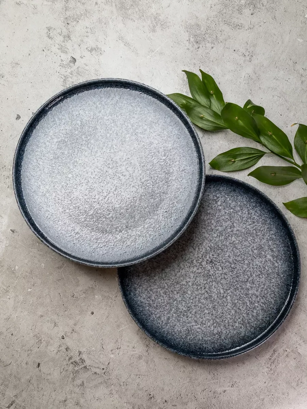 Тарелка с бортиками,Синий песок, диаметр 20 см - 6 шт.