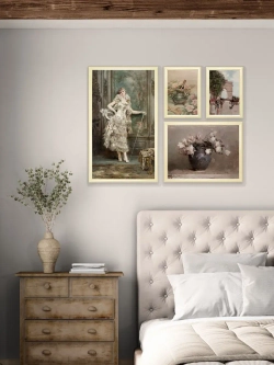 Картины на стену интерьерные на холсте 4 шт